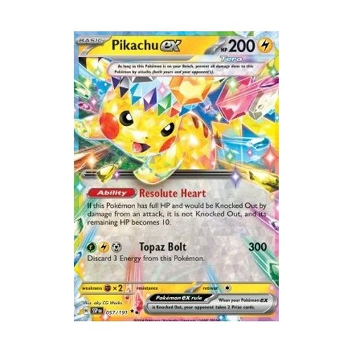 Pokemon Mega Evolution Ascended Heores Pikachu ex #57 (English)