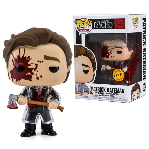 Funko pop Movies :American Psycho -Patrick Bateman( bloody)with axe(CHASE) limited edition