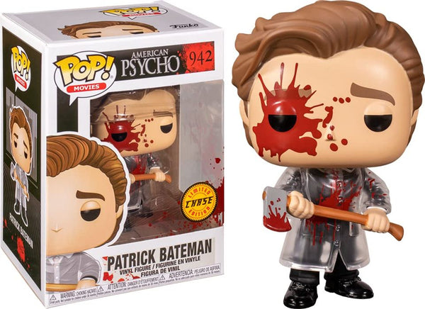 Funko pop Movies :American Psycho -Patrick Bateman( bloody)with axe(CHASE) limited edition