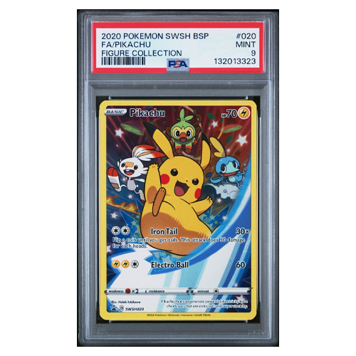 2020 Pokemon XY Black Star Promo Pikachu SWSH #020 PSA 9 (OC)