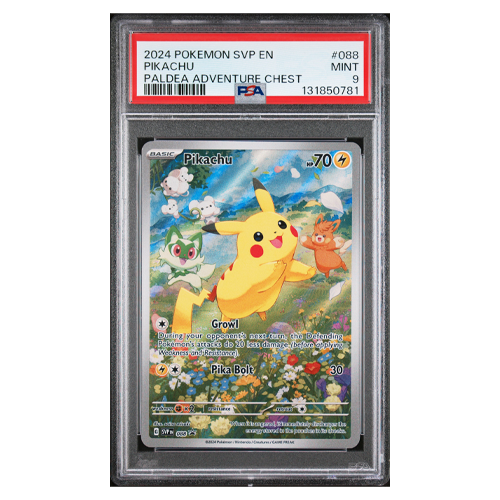 PSA 9 MINT 2024 Pokemon SVP EN Scarlet & Violet Promo Pikachu #088 Paldea Adventure Chest