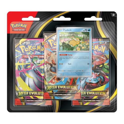 Pokemon Mega Evolution 3 Pack Blister (Golduck / Psyduck)