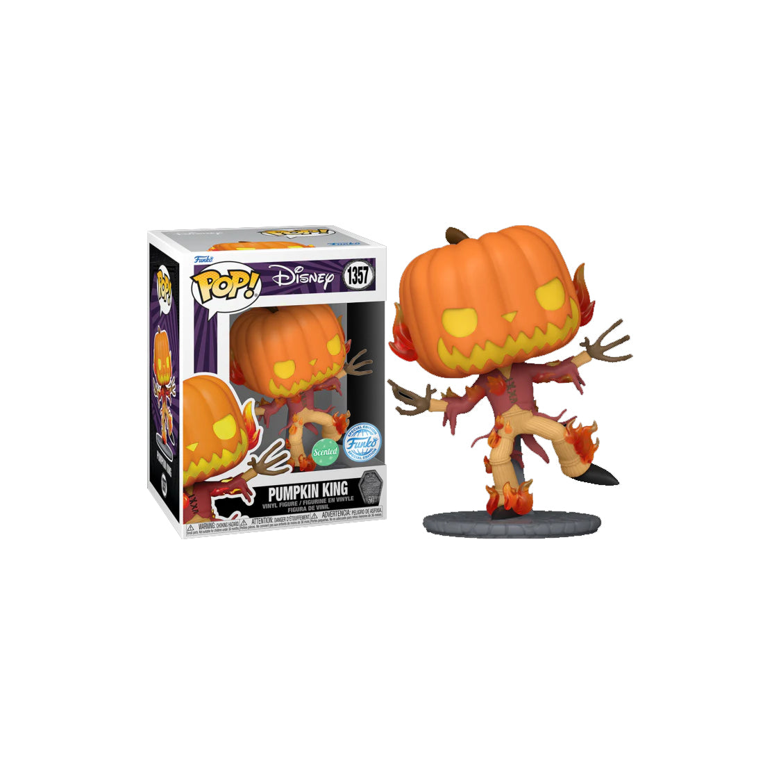 Funko Pop Disney The Nightmare Before Christmas 30th Anniversary Pumpkin King Scented