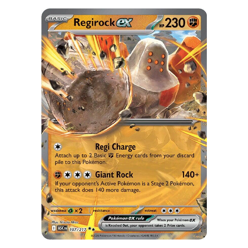 Pokemon Ascended Heroes Regirock ex #107
