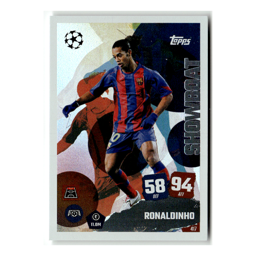 Topps Match Attax Champions League 2025-26 No. 417 Ronaldinho Showboat