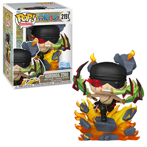Funko Pop Animation Premium-One Piece Roronoa Zoro (King of Hell) Exclusive