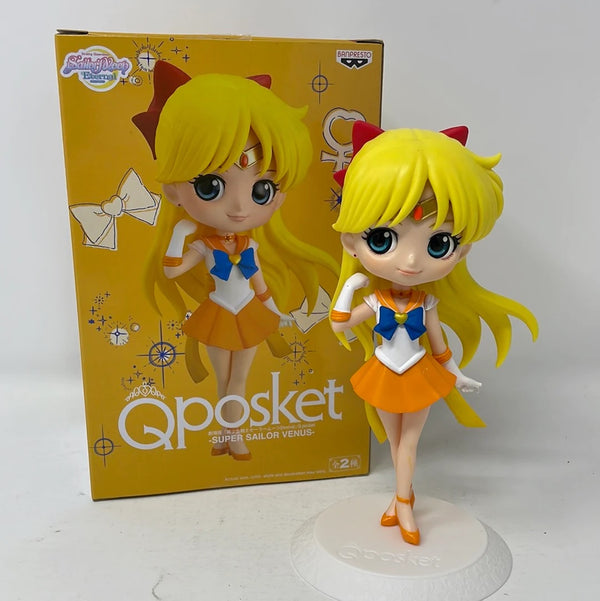 Banpresto Sailor Moon Eternal Super Sailor venus ( Ver. A) QPosket 6 inch Pvc Figure