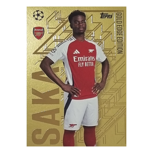 Topps Match Attax Bukayo Saka Gold Edge Edition