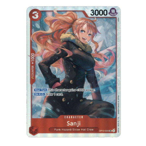One Piece TCG OP10-005 SR Sanji Super Rare – OP-10 Royal Blood