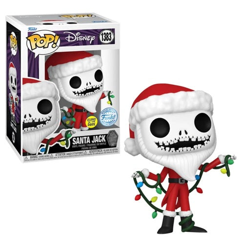 Funko pop Disney The Nightmare Before Christmas 30th Anniversary - Santa Jack Glow-in-the-Dark