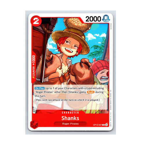 One Piece TCG OP12-007 Shanks (English)