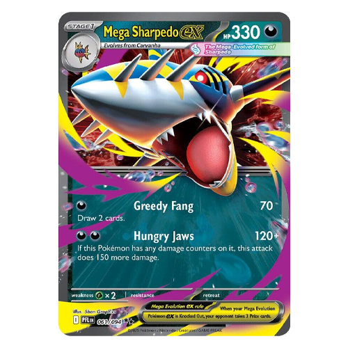 Pokemon Phantasmal Flames Mega Sharpedo ex #61