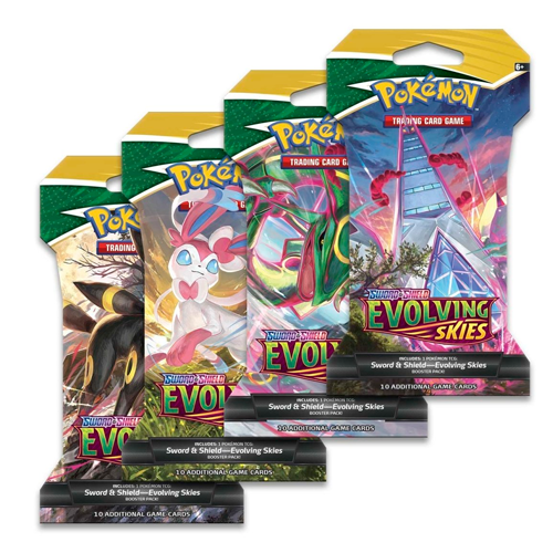 Pokemon Sword & Shield Evolving Skies Sleeved Booster Pack (10 packs)