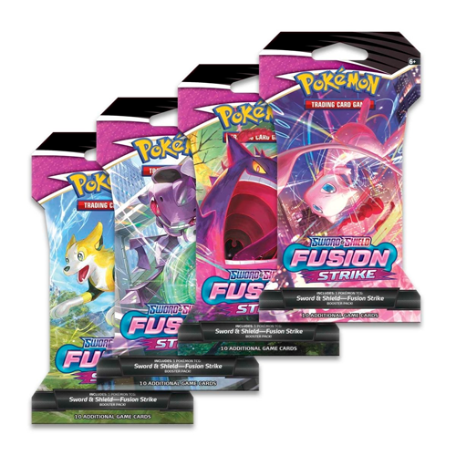 Pokemon Sword & shield Fusion Strike Sleeved Booster Pack (10 Cards)