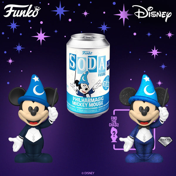 Funko Soda Disney D23 EXPO 2022 Philharmagic Mickey Mouse figure with chance of chase