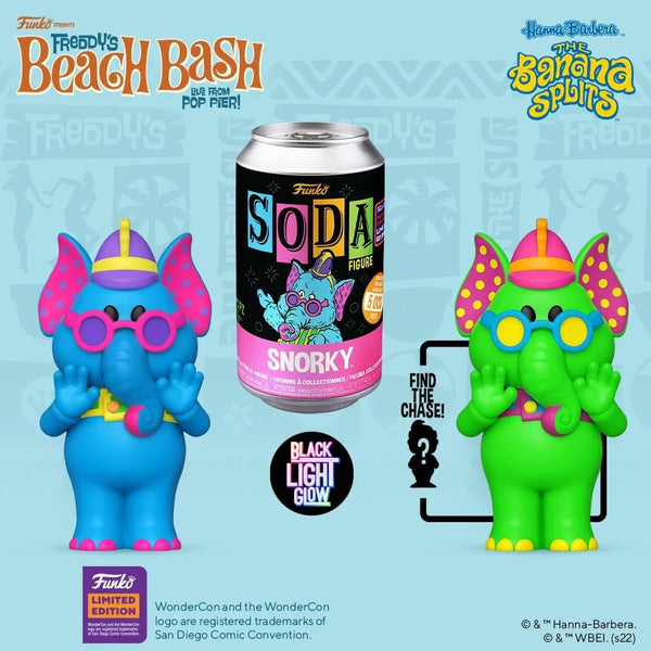 Funko Soda Banana Splits -SNORKY (BLACK LIGHT) Wondercon 2022