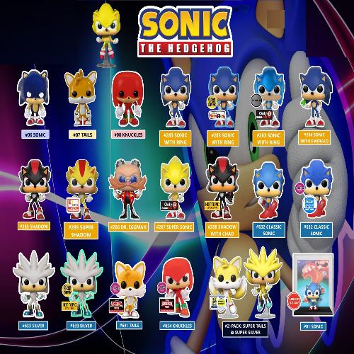 Funko Pop Games Sonic collection