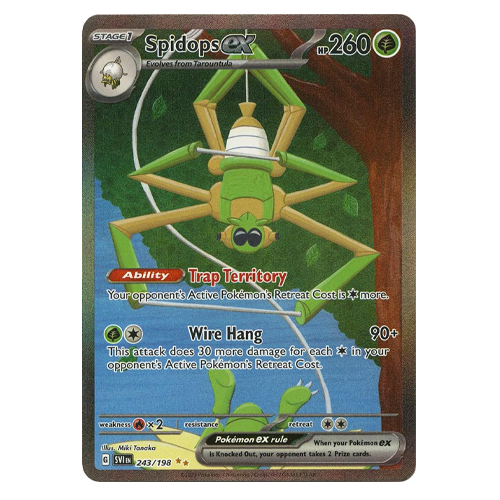 Pokemon Scarlet & Violet Spidops ex #243 Illustration Rare