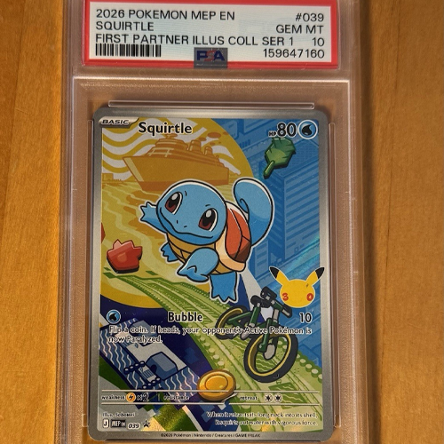 PSA 10 Pokemon First Partner Illustration Collection Series 1 Squirtle 039 English