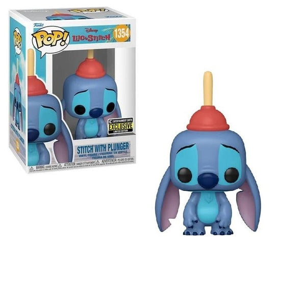 Funko Pop Disney Lilo & Stitch-Stitch with Plunger (Entertainment Earth Exclusive)