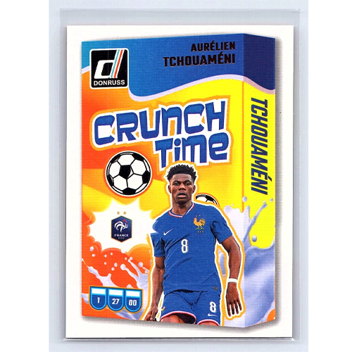 Panini Aurelien Tchouameni 2024-25 Donruss Soccer Crunch Time #18