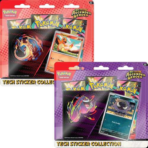 Pokemon Mega Evolution Ascended Heroes Tech Sticker Collection-Gastly or Charmander