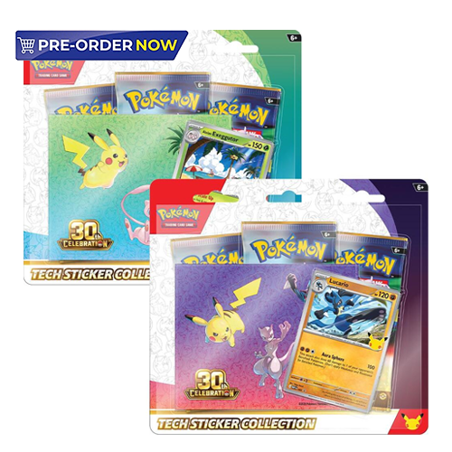 Pre-Order Pokemon 30th Celebration Tech Sticker Collection (1 Piece)