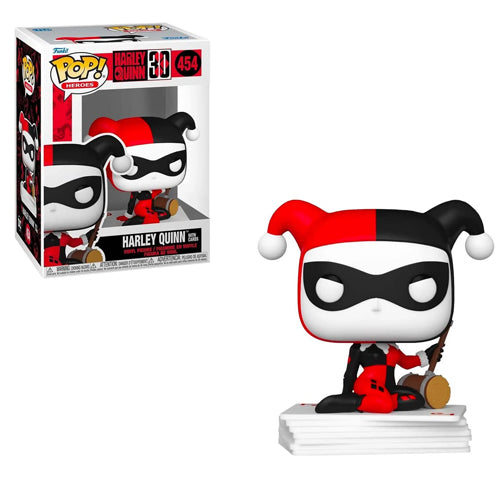 Funko DC Pop Heroes- Harley Quinn 30 Years- - Harley Quinn with Cards