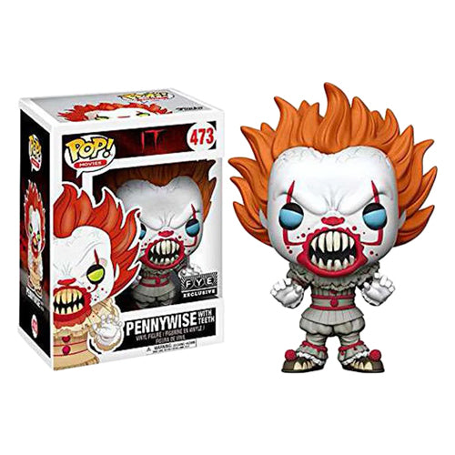 Funko Pop Movies IT Pennywise - Pennywise with Teeth #473 (Blue Eyes) FYE Exclusive