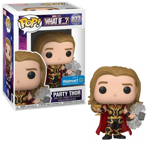 Funko Pop!  Marvel What If...?  Party Thor #877 Walmart Exclusive