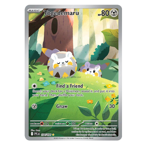 Pokemon Phantasmal Flames Togedemaru #104 Illustration Rare