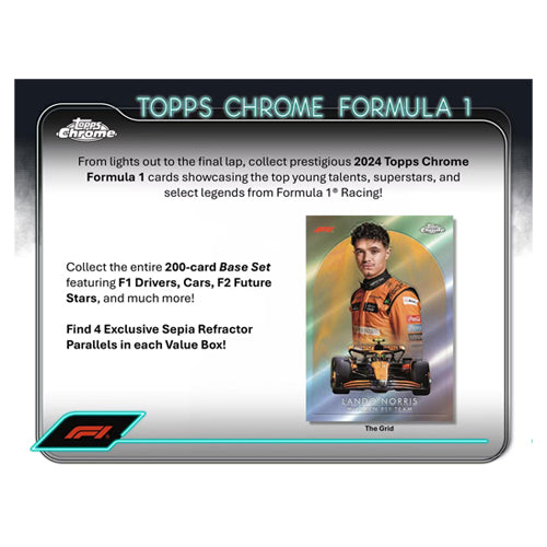 2024 Topps Chrome F1 Formula 1 Racing Sealed Blaster Box