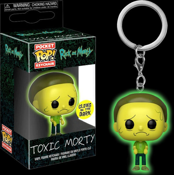 Funko pocket pop keychain Rick and Morty - Toxic Morty (glows in the dark)