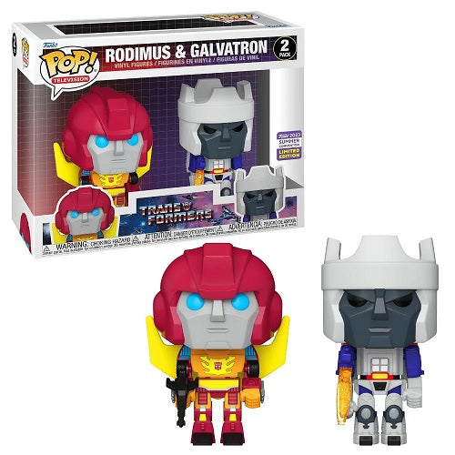 Funko Pop Television The Transformers (1984) - Rodimus & Galvatron 2-Pack (2023 Summer Convention Exclusive)