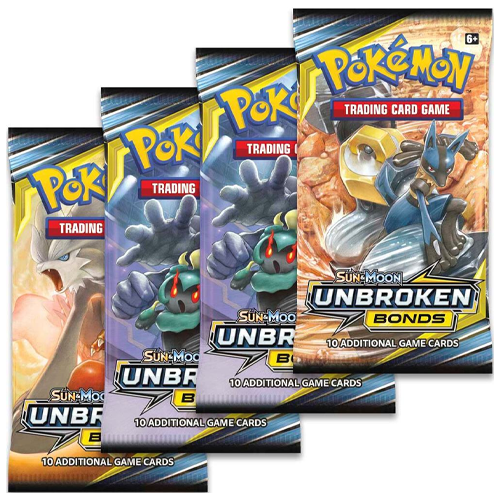 2019 Pokemon Sun & Moon Unbroken Bonds Booster Pack (10 cards)(random art)