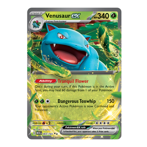 Pokemon SV: Scarlet & Violet 151 (MEW) Venusaur ex #03/165 Ultra Rare Holo