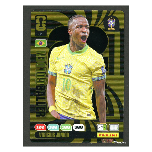 Panini Adrenalyn XL Vinicius Junior Golden Baller FWC 26(Fifa World Cup 2026)