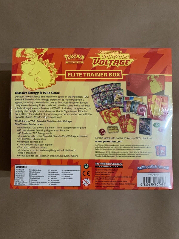 بوكيمون: صندوق تدريب النخبة من لعبة TCG Sword & Shield Vivid Voltage