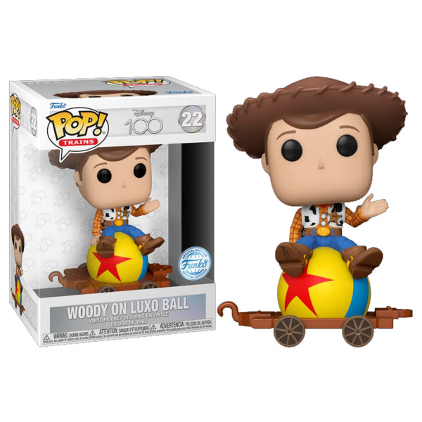 Funko Pop Disney 100th Toy Story - Woody on Luxo Ball Train Cart