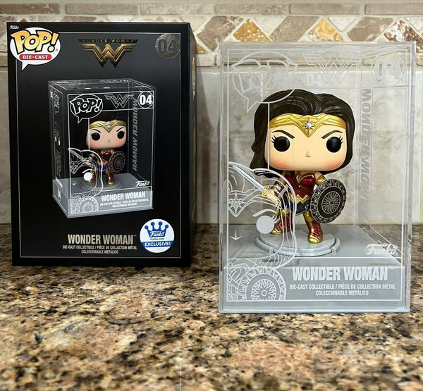 Funko DC Heroes POP! Die-Cast  : Wonder Woman Figure (funko Shop Exclusive)