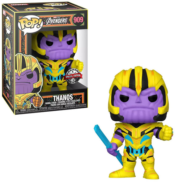 Funko Pop Marvel 's Infinity Saga Black light Collection